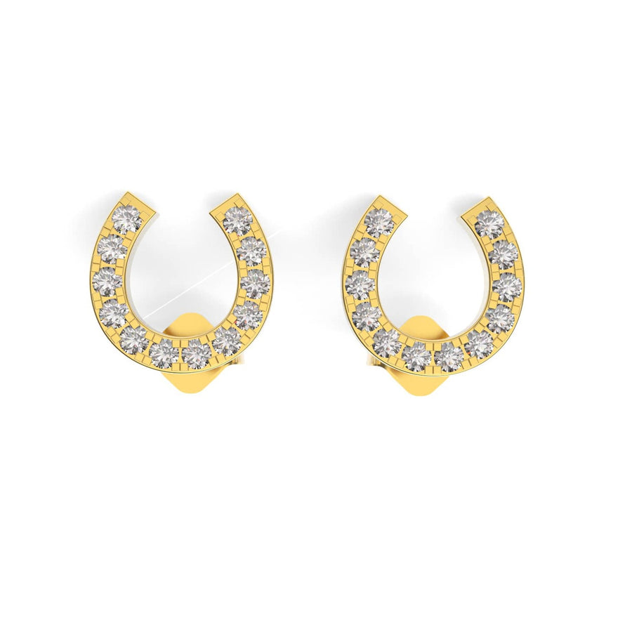 Diamond Twinkling Horseshoe Earrings