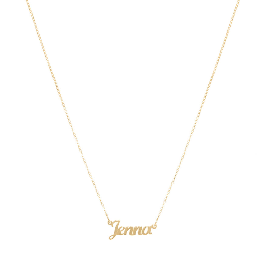 10k Yellow Gold 4 Initial Name Necklace