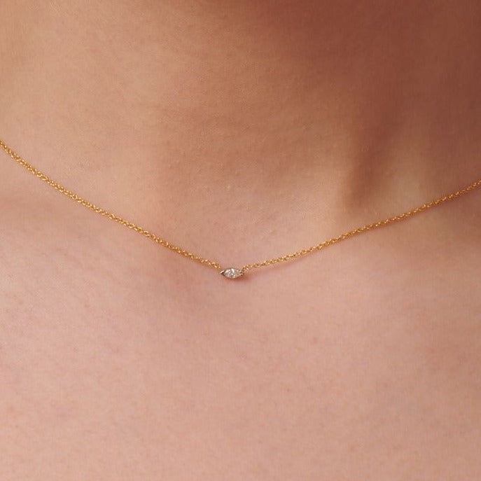 marquis diamond necklace