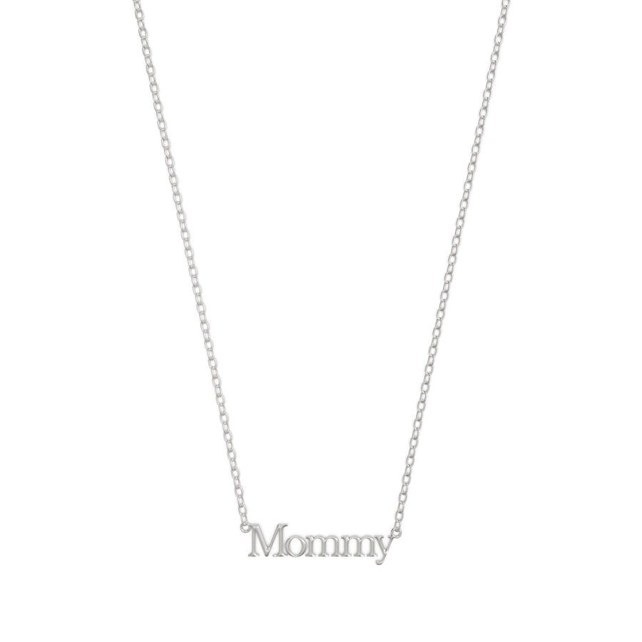 Sterling Silver Mama Necklace