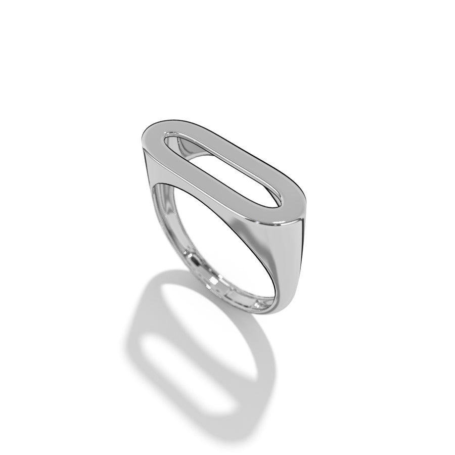 Silver Stackable Signet Rings