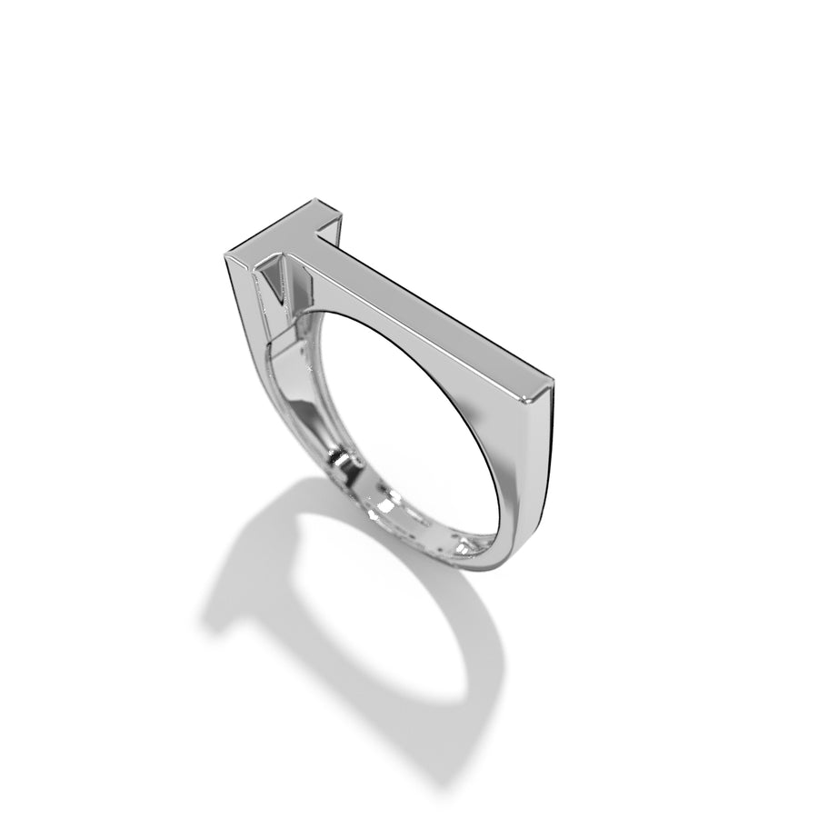 Silver Stackable Signet Rings