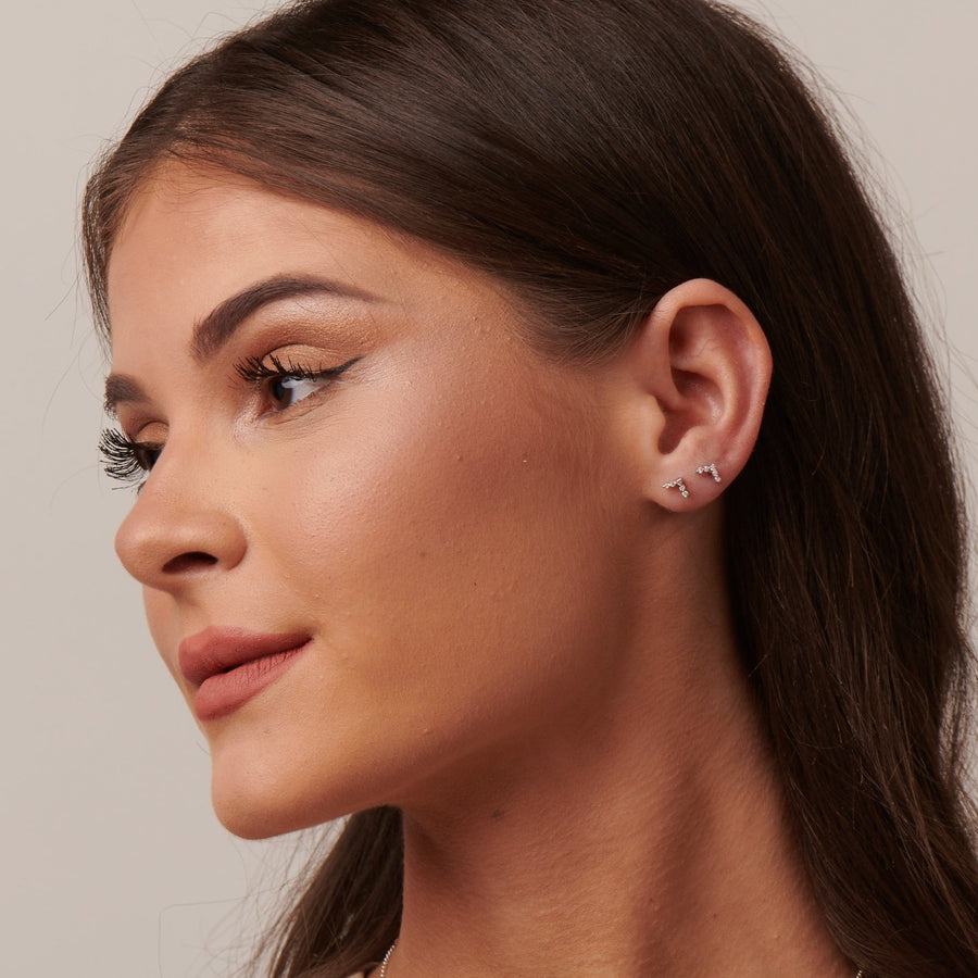 chevron earring