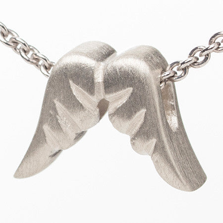 Double Angel Wings Tiny Perfect Pendant